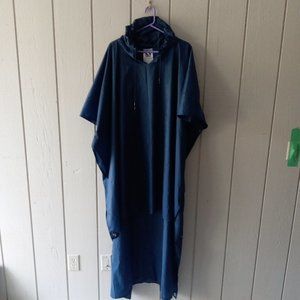 Men’s raincoat with hood, Taymor, blue, size XL-XXL, nylon/ PU /100” x 47”